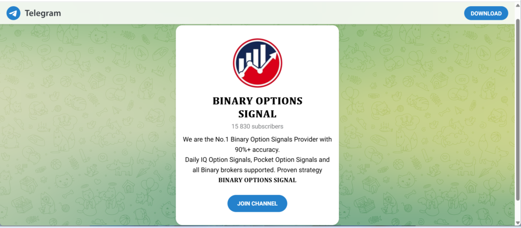 Binary options pro signals telegram