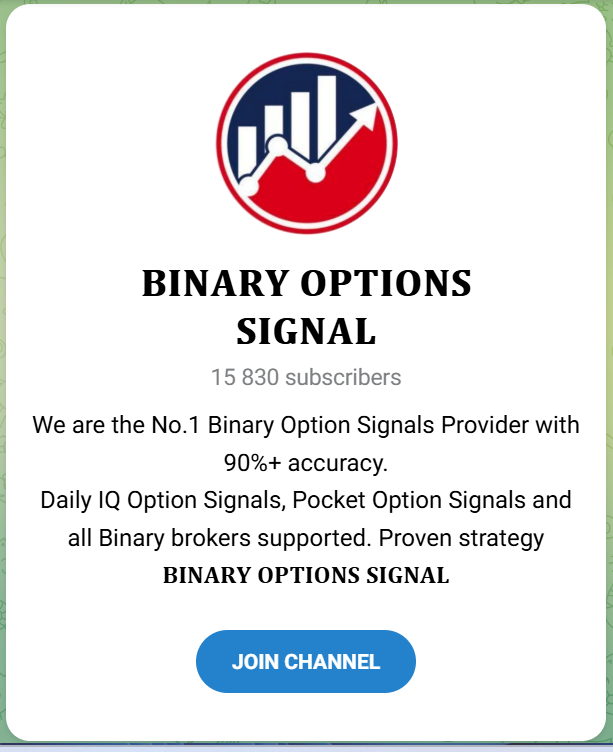 Binary options pro signals telegram